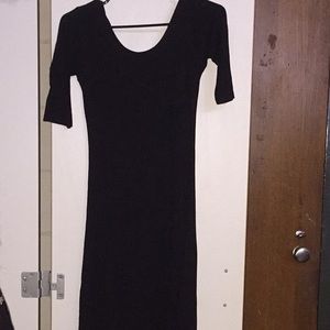Black maxi dress